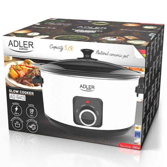 Slow Cooker 5,8L
