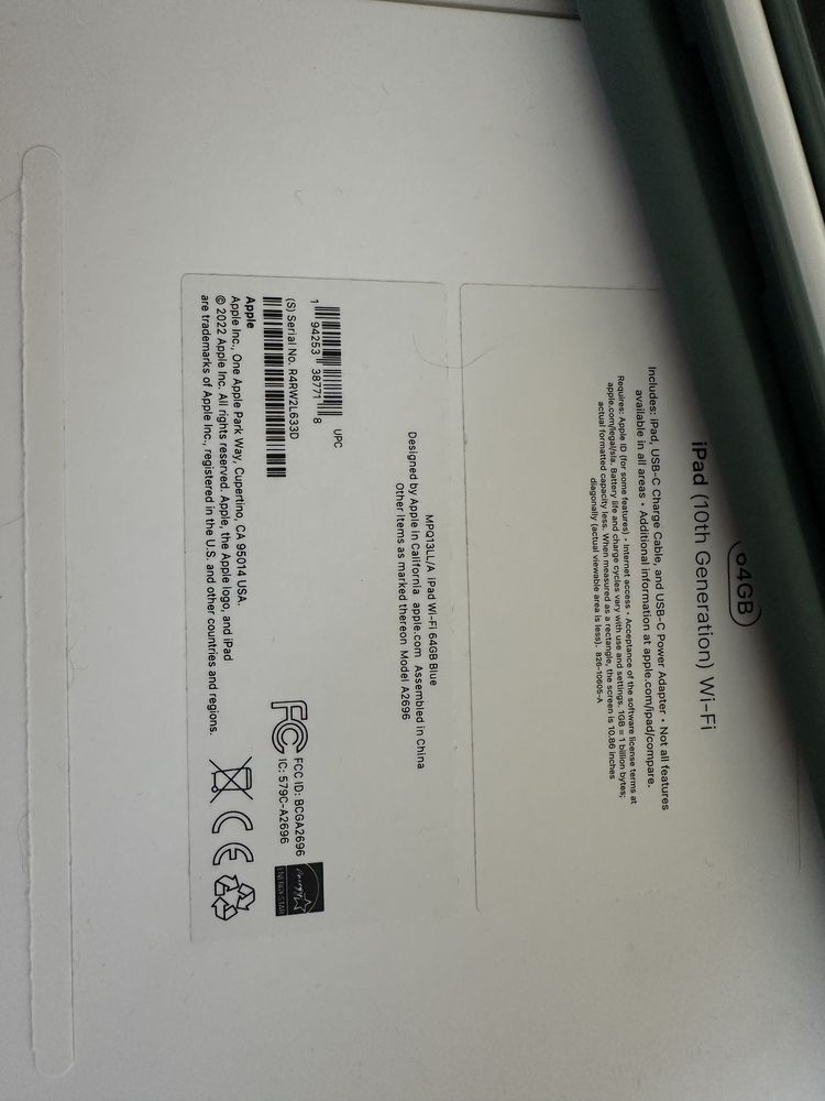 Ipad 10th gen wi-fi