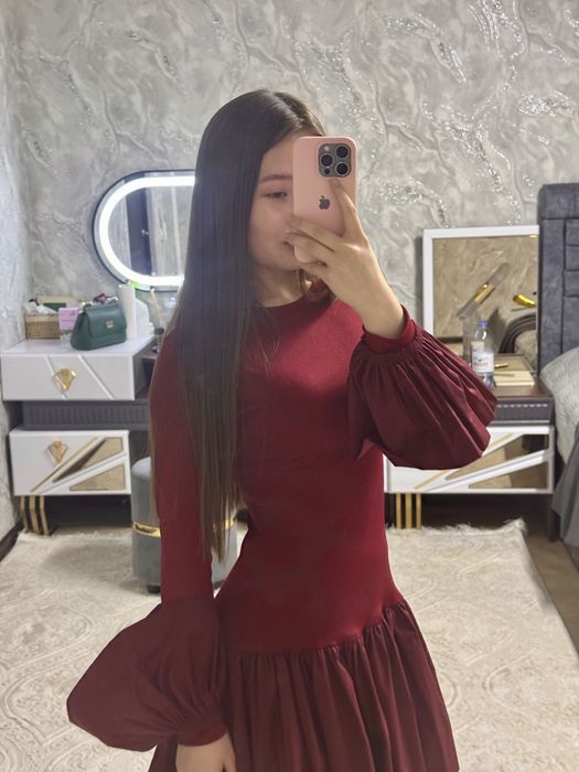 Пишите/звоните Бордовый платье