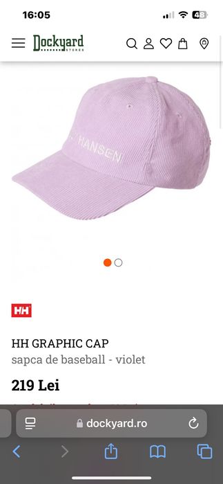 Sapca Helly Hansen dama roz