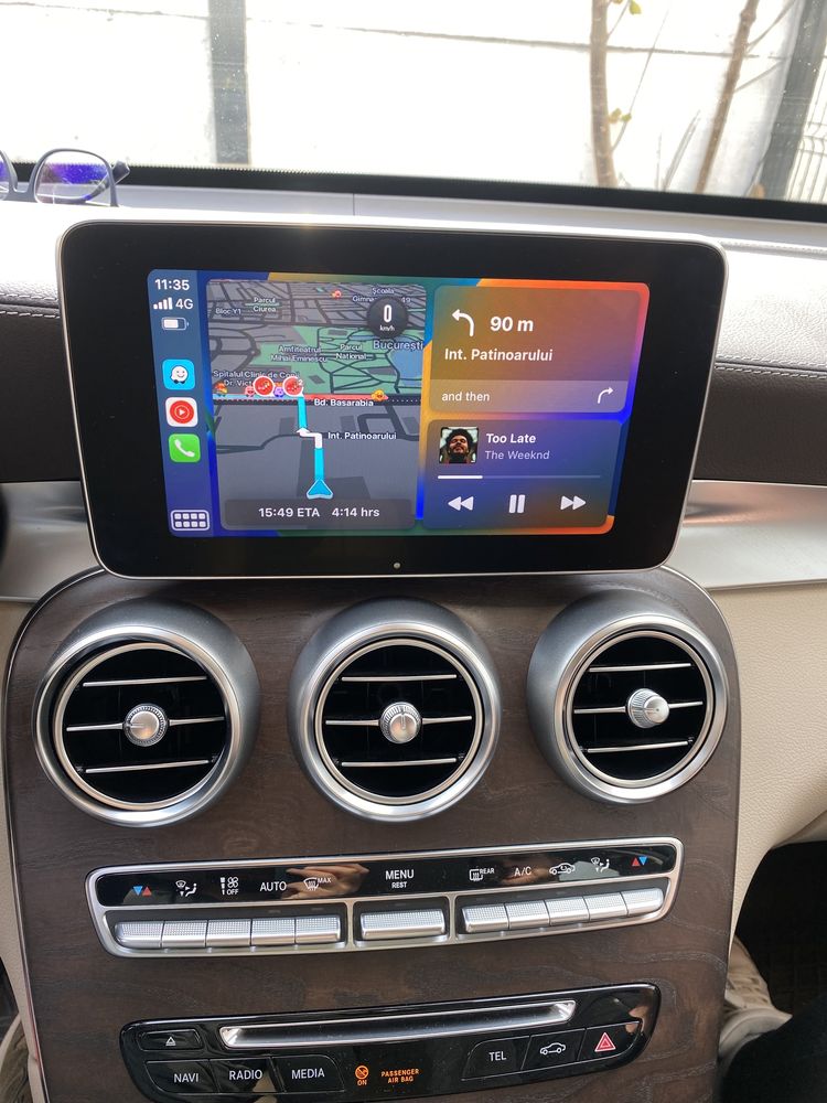 Apple Carplay & Android Auto Mercedes C Class w205 & GLC x253 c253