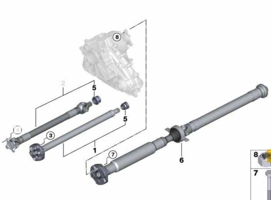 Ax Cardan Fata Spate Planetara Bmw X5 E70 3.0 Diesel M57N2 06-10