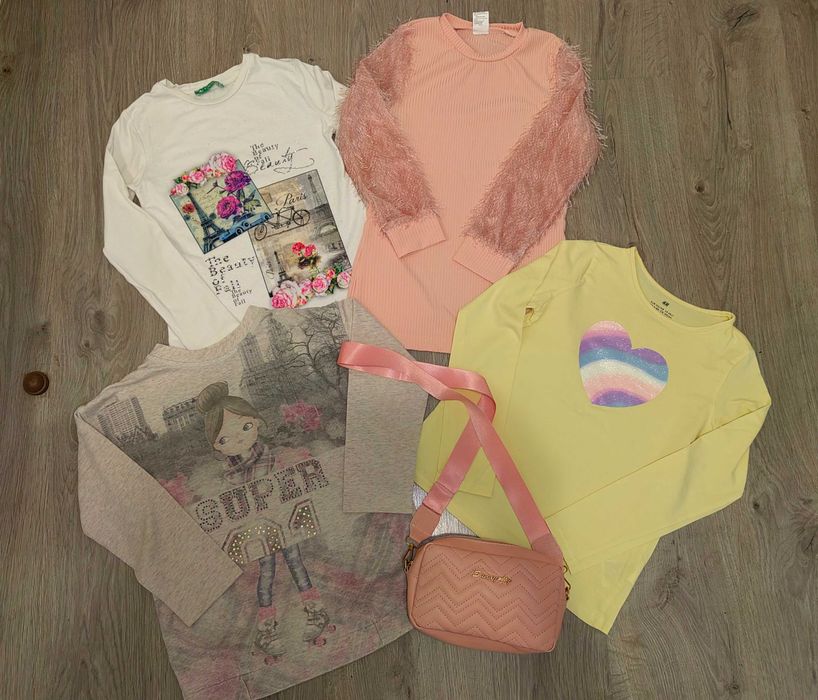 Лот блузки 128 размер , цена 20 лв общо