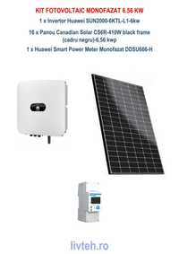 Kit fotovoltaic monofazat 6.56 kW TRANSPORT GRATUIT!
