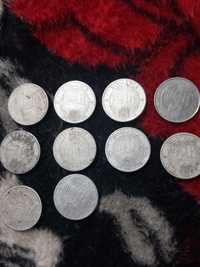 Vând 10 monede vechi 1000lei