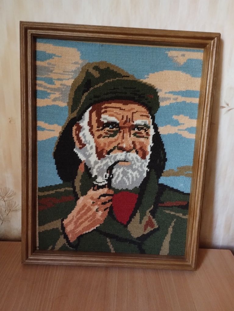 Гоблен Старец с лула