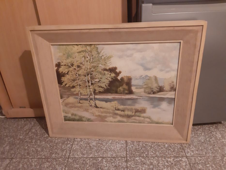 Tablou Vechi Pictura Pe Pinza