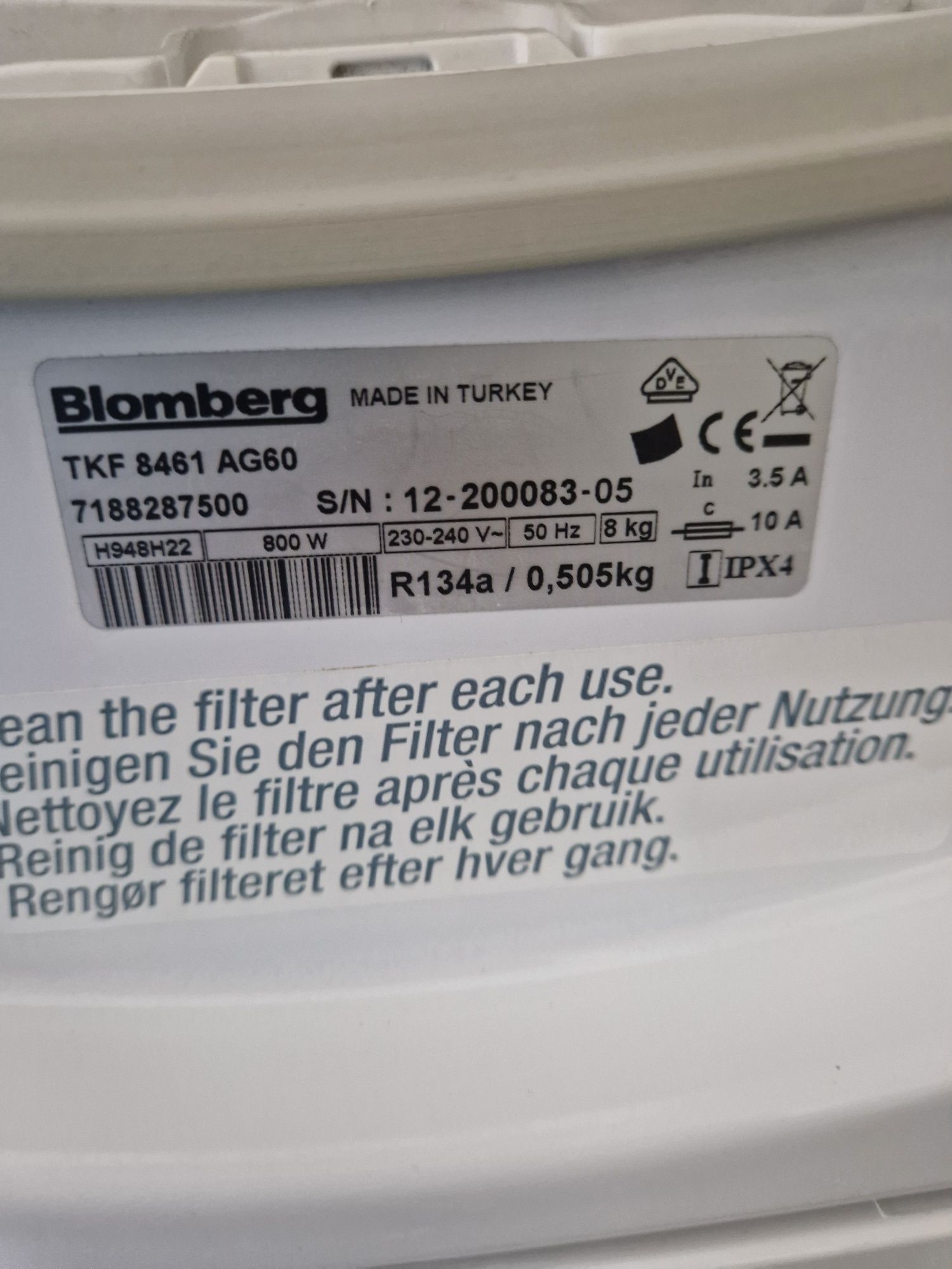 Сушилня Blomberg A+++ 8 кг