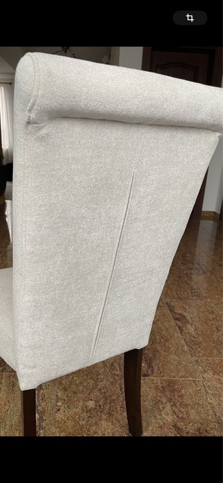 Scaune tapitate bucle marunt lemn masiv