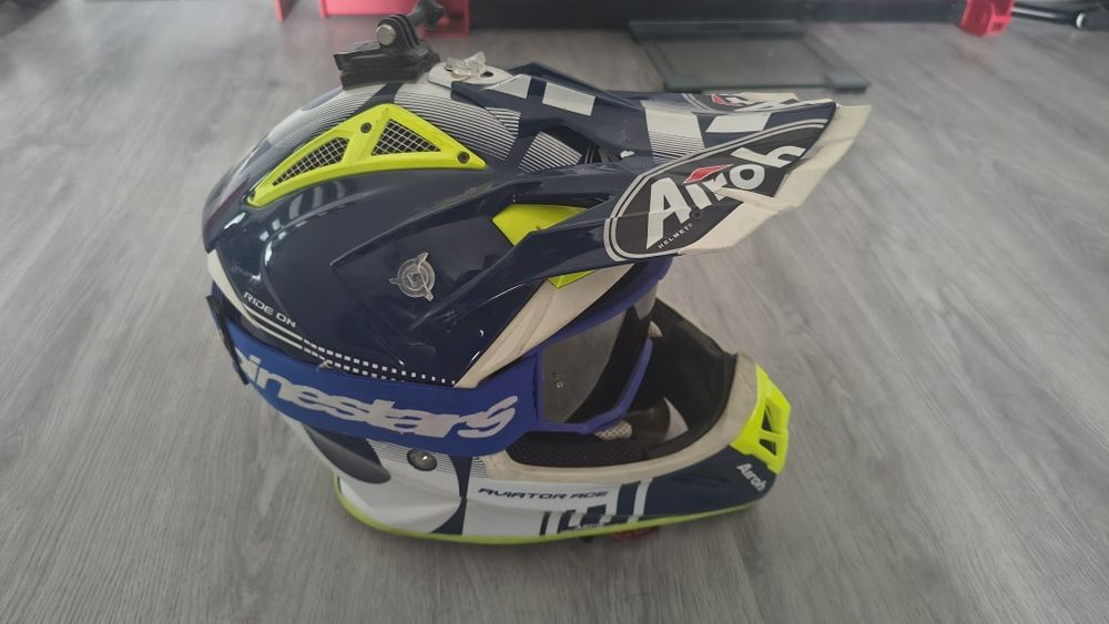 Casca Airoh Aviator xl și ochelari Alpinstar
