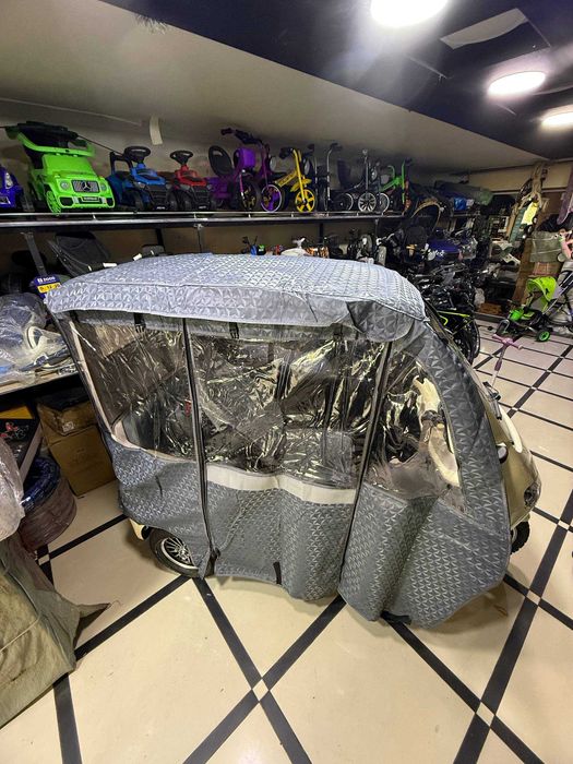 Тент, накидка, дождевик на скутеры, мотороллер, рикша.