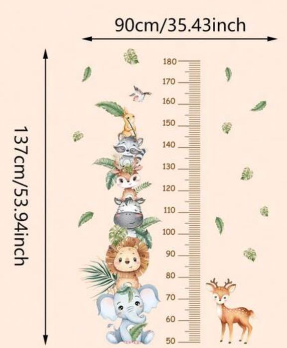 Sticker perete cu masurarea inaltimii copii