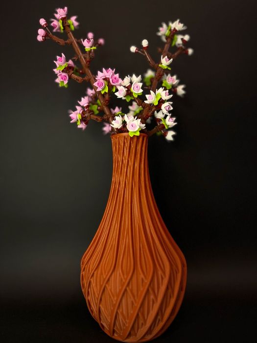 Vază decorativă imprimată 3D – pentru flori artificiale