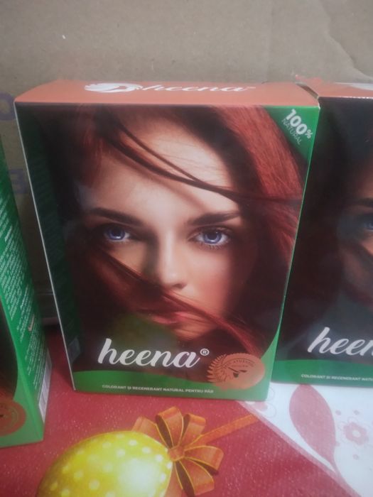Vopsea henna naturală  3 cutii de 100 grame