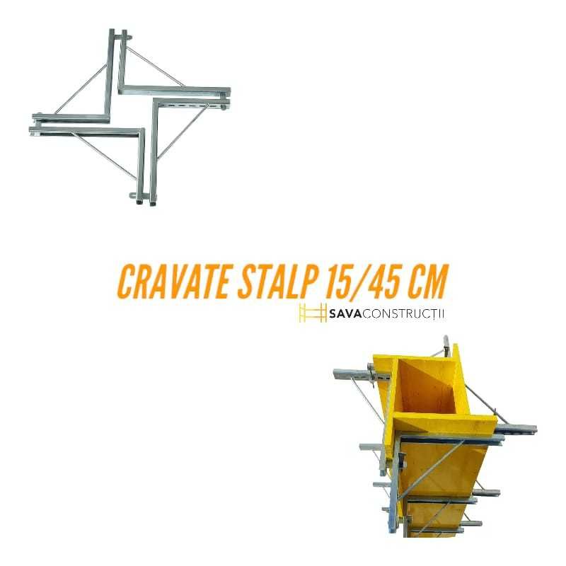 Coltare pentru stalpi reglabile 15/45, Vincluri stalpi, Cravate stalpi