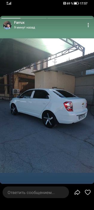 Cobalt sotiladi 2023-yil avtomat karobka 4-poz 8500$ srochni sotiladi