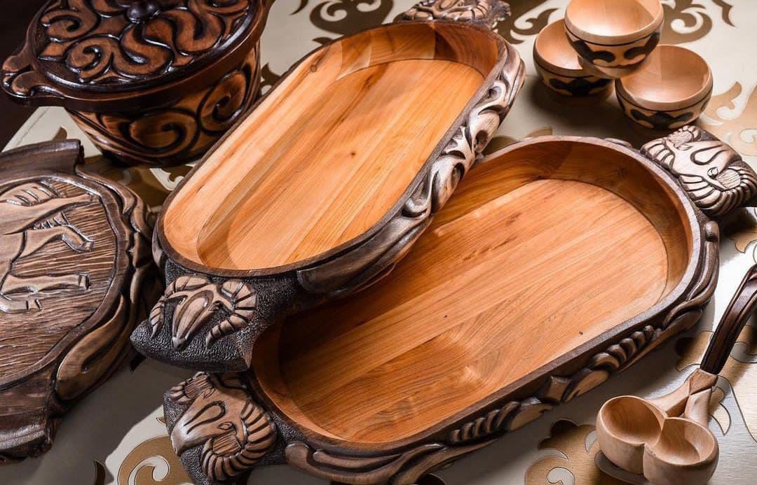 Продам казахская национальная посуда из дерева Астау для бешпармака