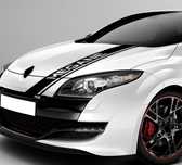 Sticker Auto MEGANE Vinyl Negru Lucios
