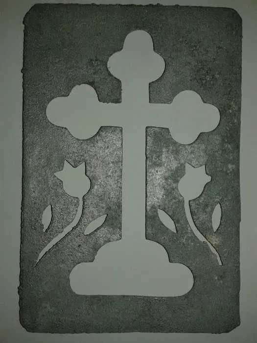 Matrita in forma de cruce anii 60 pentru ornarea colivei