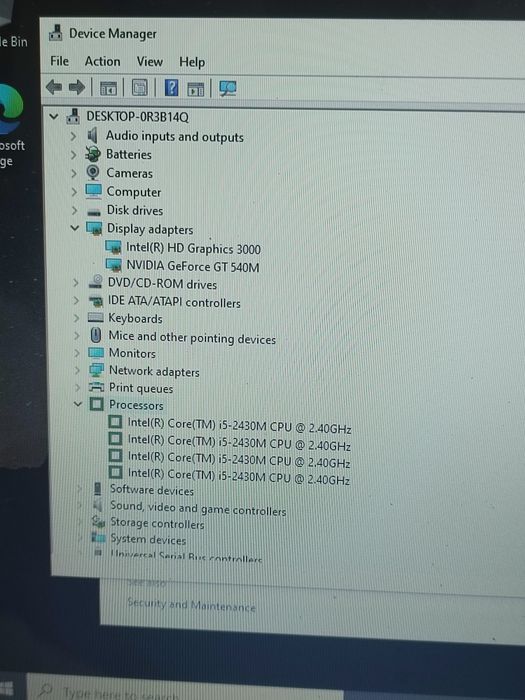 Laptop Gaming Asus A53S - i5-2430m/ 8gb/ SSD/ Video Nvidia GT540M 2gb