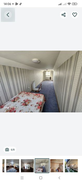 Продается дача 6 соток. 3 ком.( Газалкент)   55000 уе