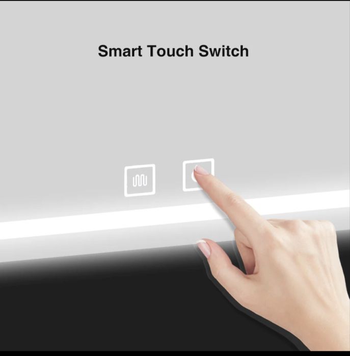 Oglinda baie led , 90x60 , functie dezaburire,montaj vertical-orizonta