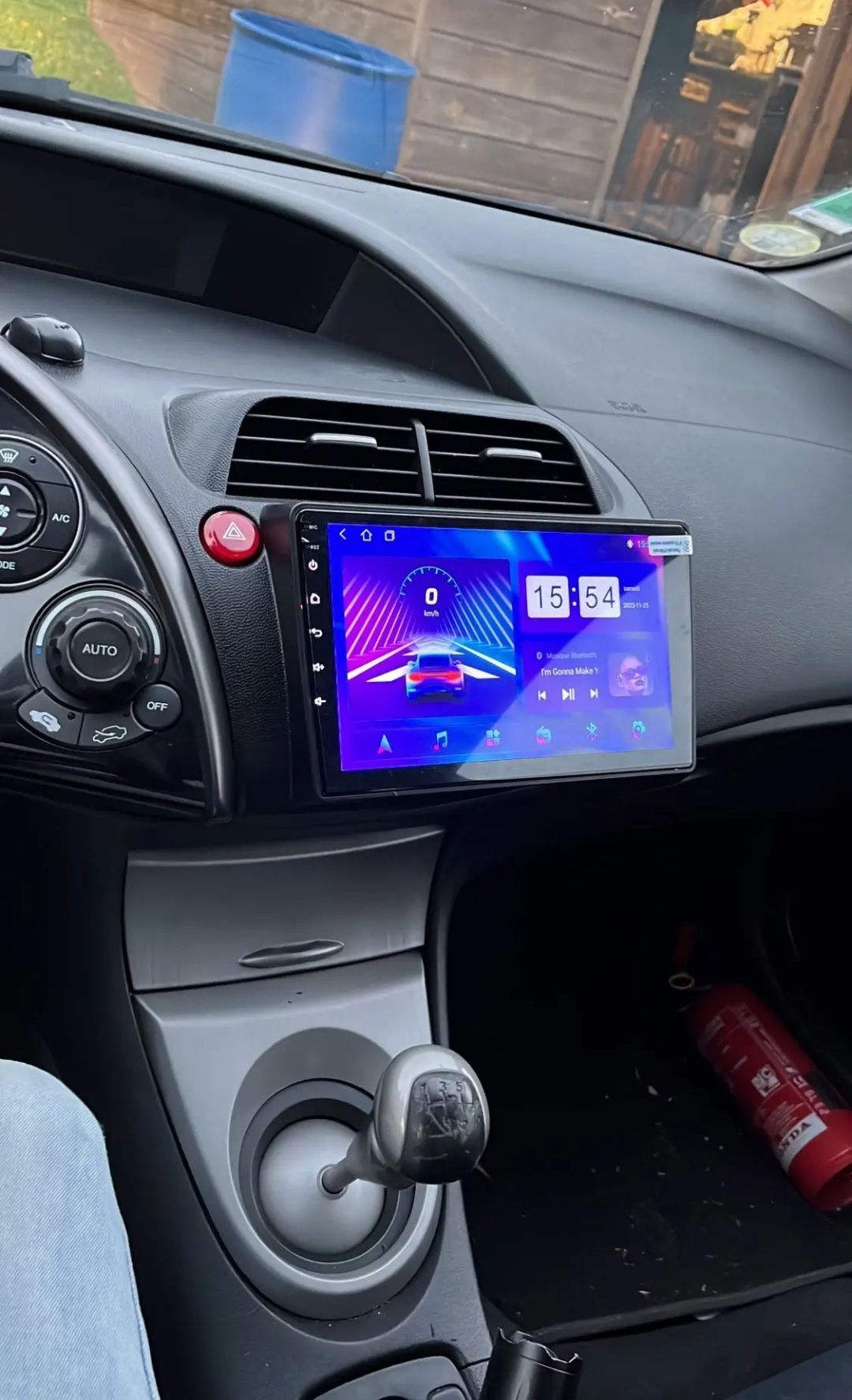 Navigatie Android Honda Civic Waze YouTube BT GPS USB