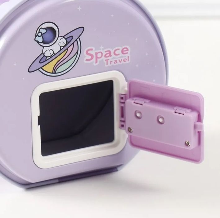 Металлическая копилка с замком «Космос»