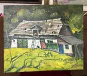 TABLOU DAVID CROITOR - Ulei pe panza - 50 x 60 - Pictura Casa la Dorna