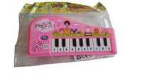 Orga pentru copii cu baterii, clape, muzica, roz, 20 cm, Music Style
