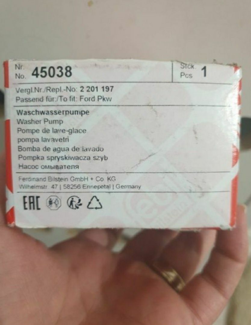 Pompa de apa parbriz pt Ford Tranzit