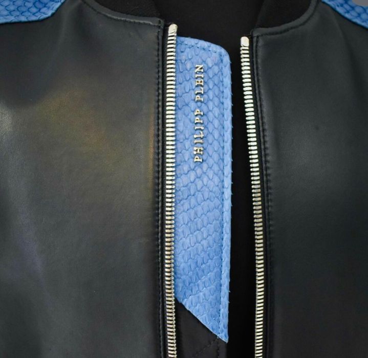 Urgent ! Ultimul preț ! Philipp Plein! Geacă piele reptilă