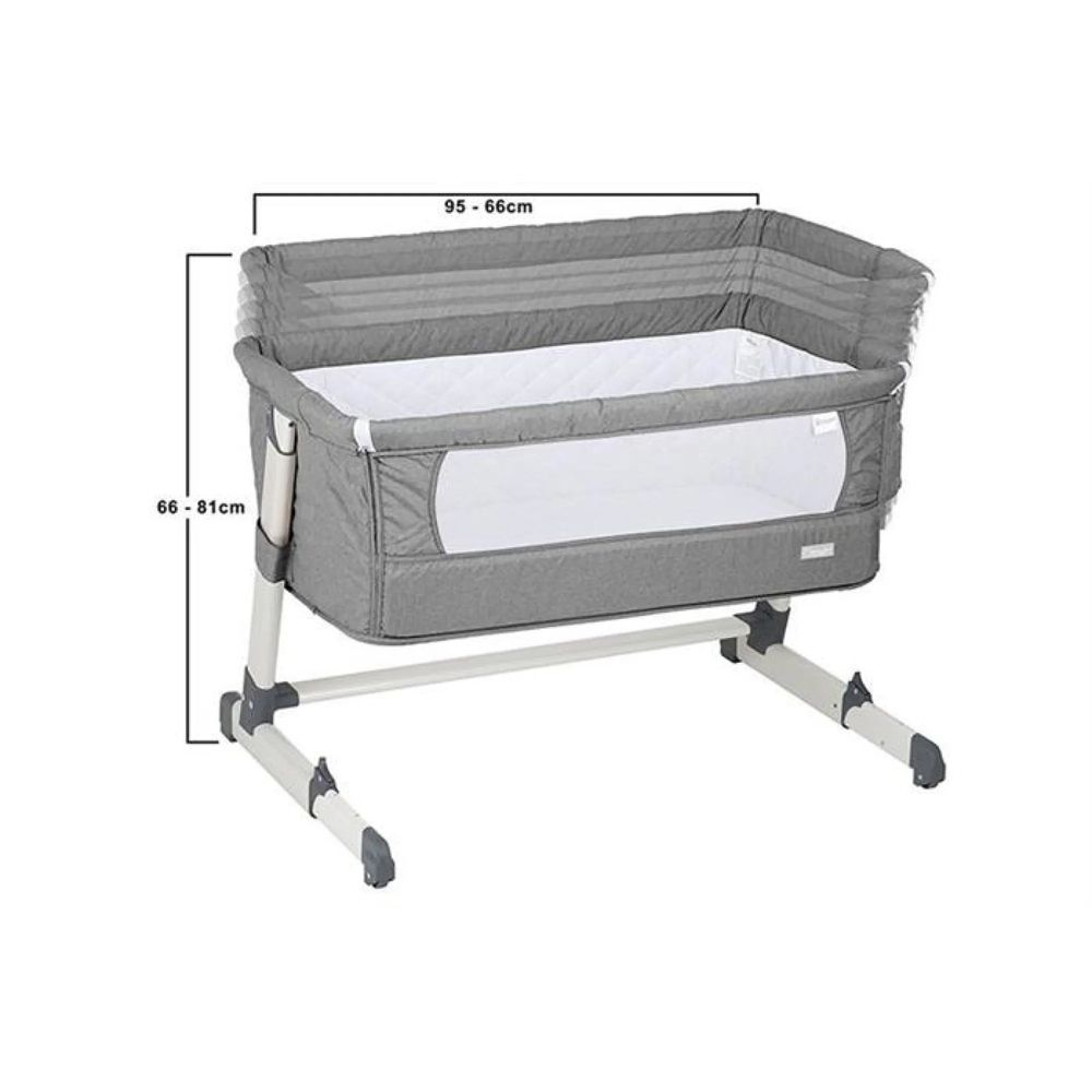 Patut co-sleeper Lionelo 2 in 1 BabyGo Together, Grey