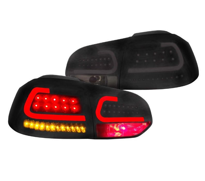 Stopuri LED-uri cu semnalizari dinamice - VW Golf 6 - Negru