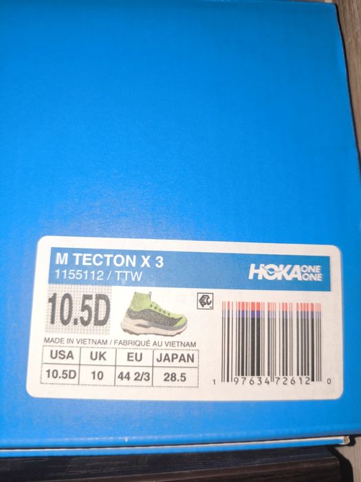 Adidasi alergare trail Hoka tecton x3 44 2/3 PRET FIX