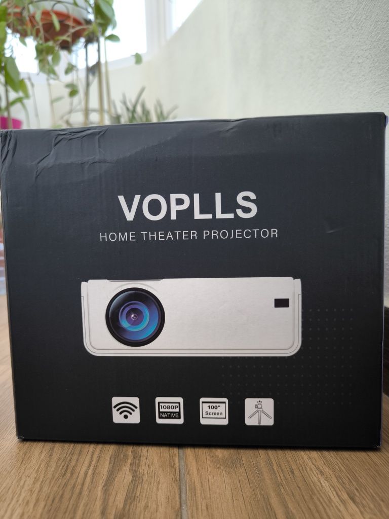 Video proiector VOPLLS 1080p 100” proiecție