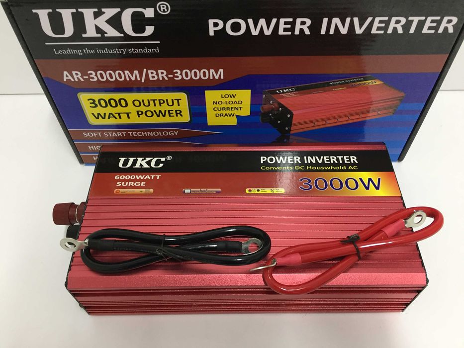 ***ПРОМОЦИЯ*** Инвертор UKC 3000W 12V / 24V / 220V, Инвертори 3000В