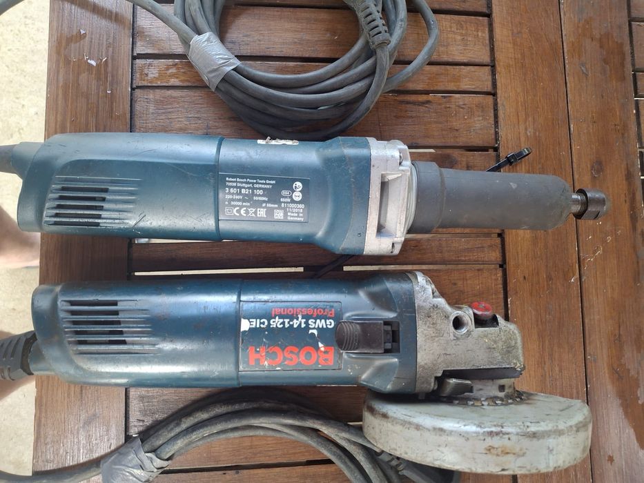 polizor drept si polizor unghiular Bosch