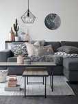 Luna tablou pictat manual 30 cm living