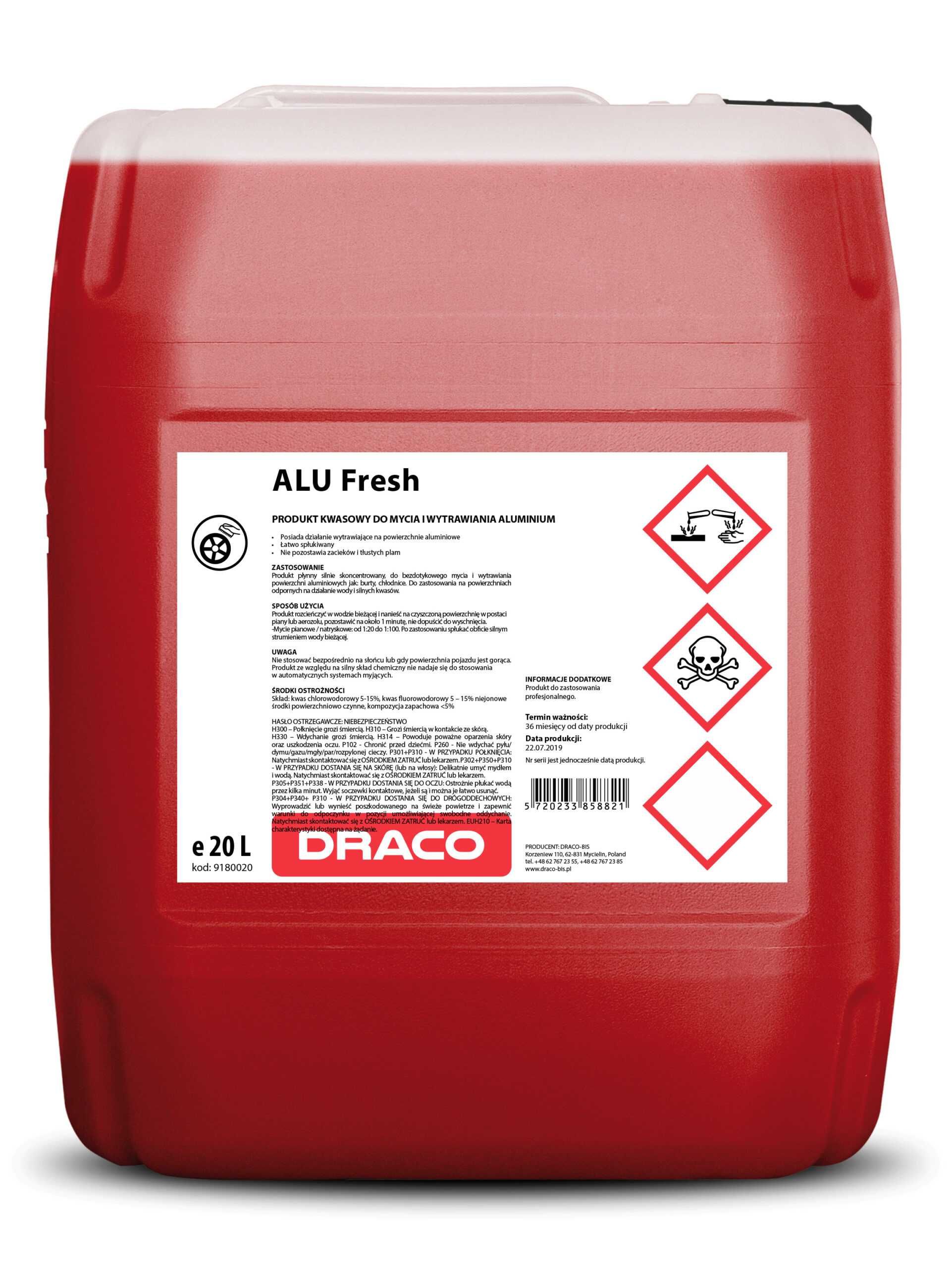 Solutie curatat aluminiu.Acid curatat radiatoare,rezervoare 20L.