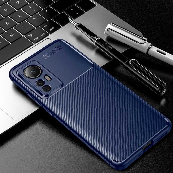 Husa Premium antisoc model Carbon pentru Xiaomi 12 5G / Xiaomi 12X