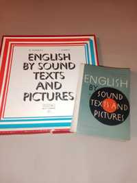 Комплект от 5 дългосвирещи грамофонни плочи и учебник -английски език