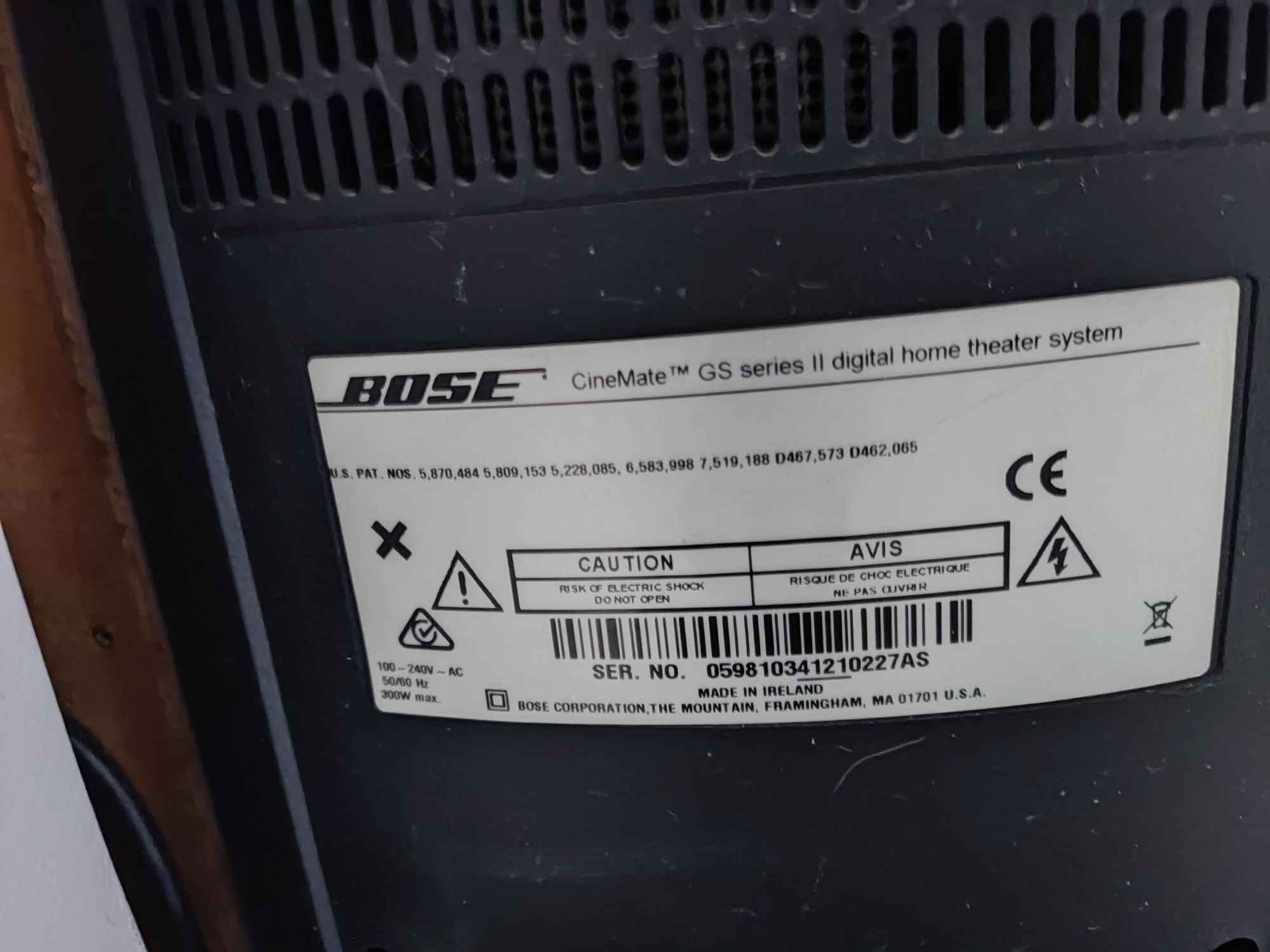 Sistem Bose Cinemate seria II
