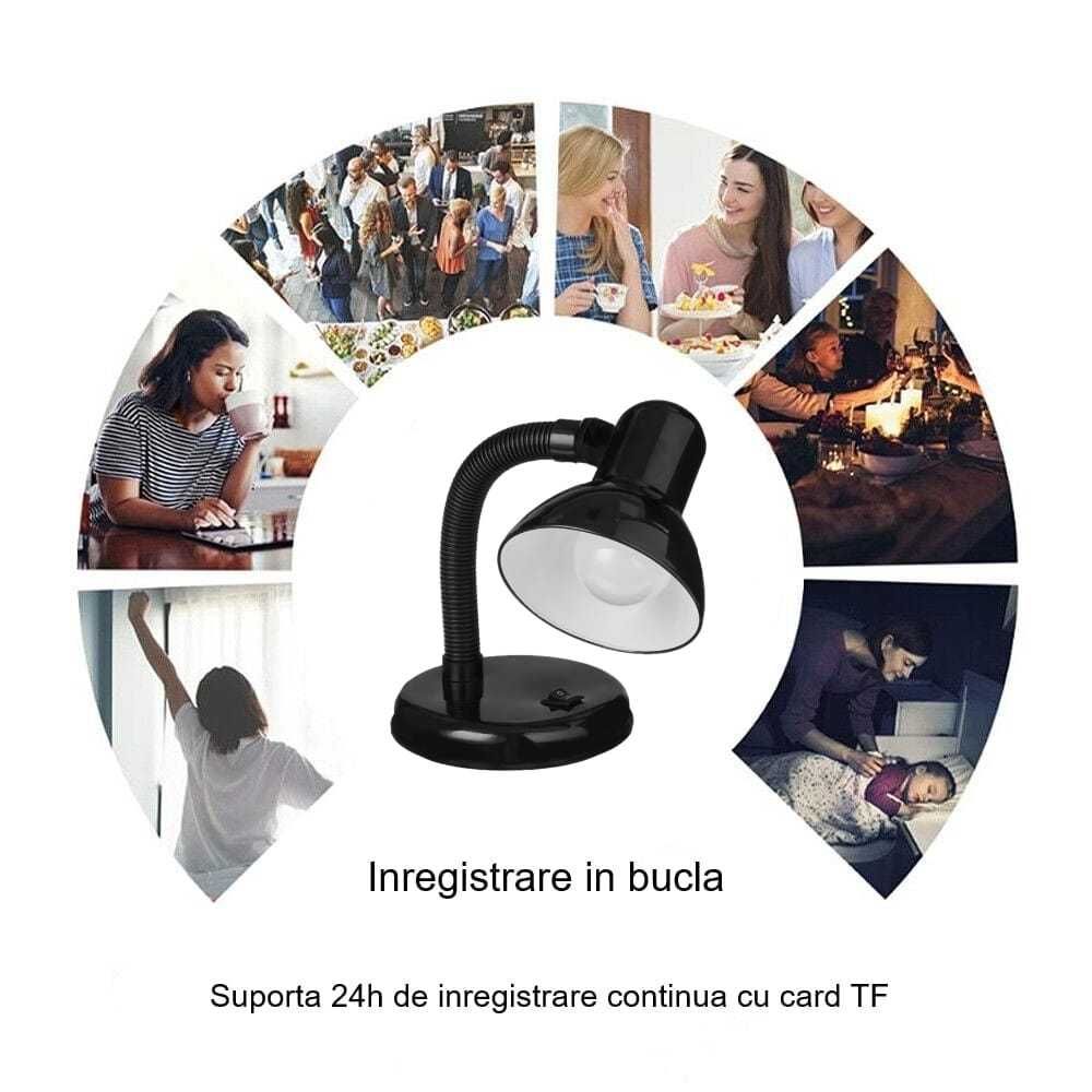 Camera Spion Ascunsa in Lampa ,WIFI, Full HD, cu Card de 32GB Inclus