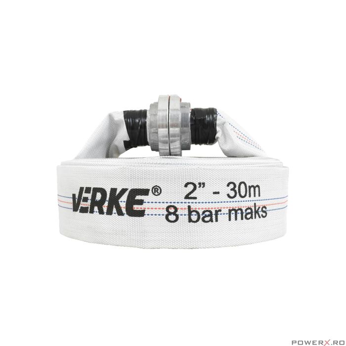 Furtun apa irigatii tip pompier 8 bari, 2"30 metri Verke