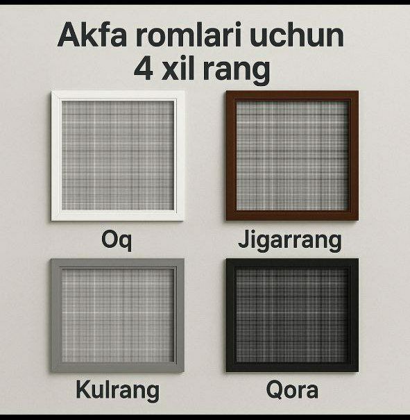 Akfa oyna va eshiklarga setka