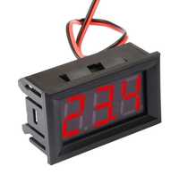 Voltmetru Digital curent continuu de Panou, 4.5V - 30V, 2 fire, Led Ro