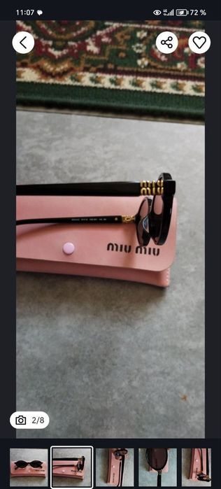 Женские солцезашитние очки.MIU  MIU