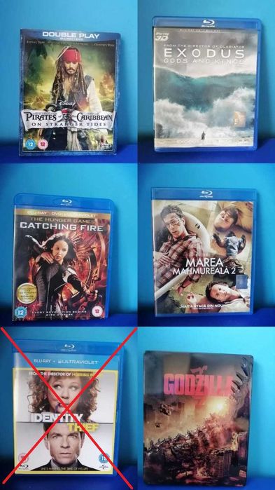 Peste 100 de Filme/Animatii format blu ray / DVD