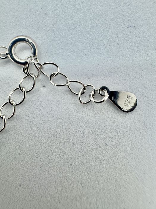 Сребърно колие с мойсанит (диамант) 1 карат